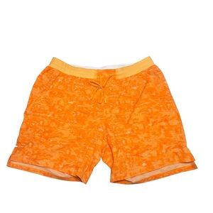 Lululemon License to Train Linerless Short 7" Ember Radiate Mango Men's XL